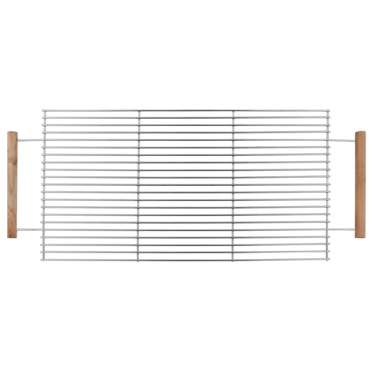 vidaXL Grill węglowy XXL na wózku, stal nierdzewna, z 2 półkami