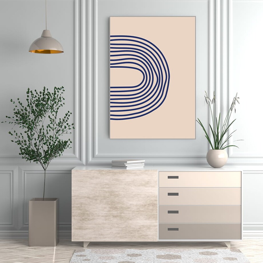 plakat painted lines 4 50x70 cm