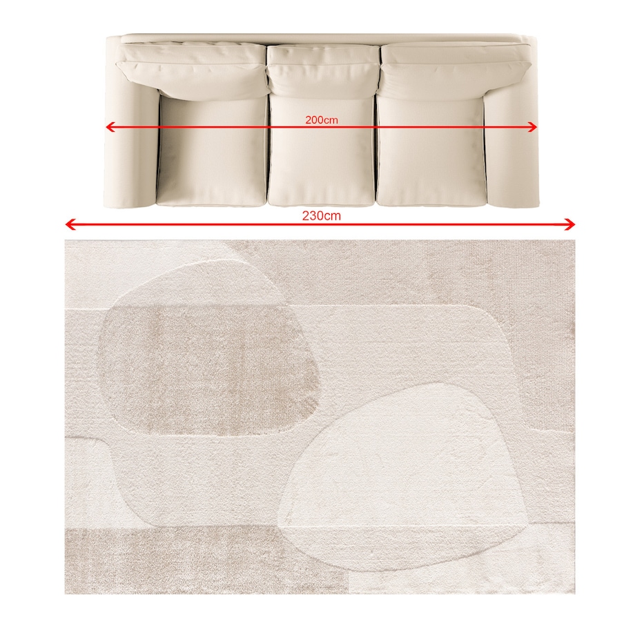 Dywan Mirelo cream/beige 160x230 cm, 160x230 cm