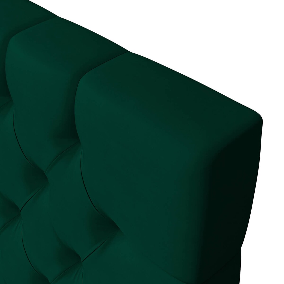 Łóżko kontynentalne ANNETTE 200x200 z pojemnikiem, Butelkowa Zieleń, tkanina Magic Velvet 2225