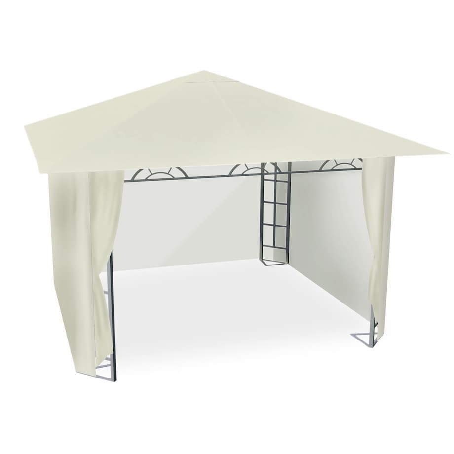 Pawilon ogrodowy namiot 300 x 265 cm + ścianki boczne Plonos beżowy