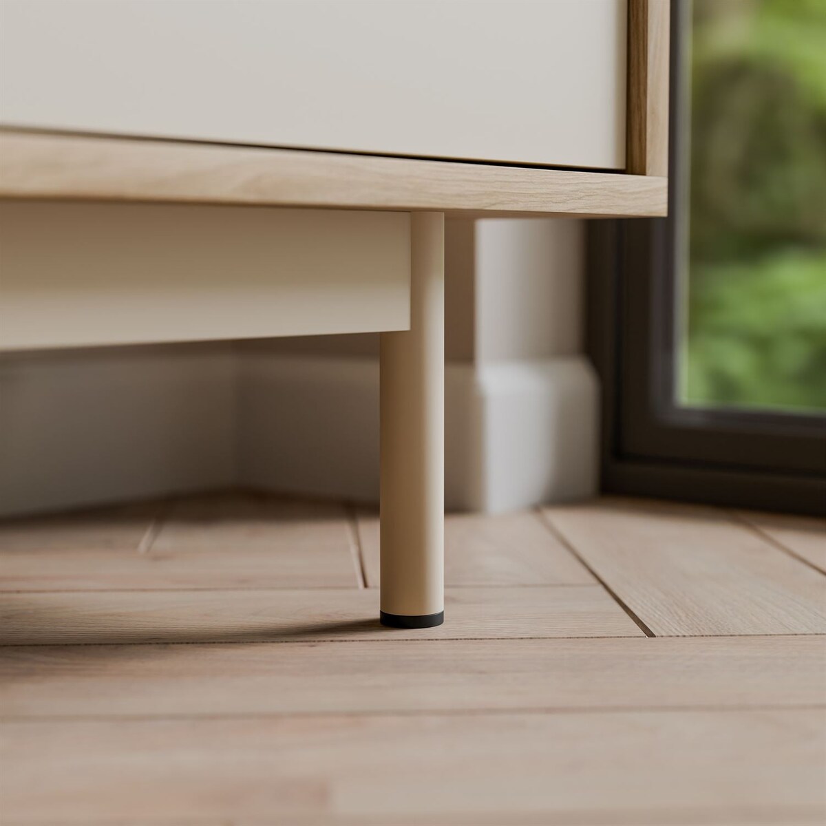 Komoda FLORENCE 2D3S z szufladami, dąb olejowany / kaszmir