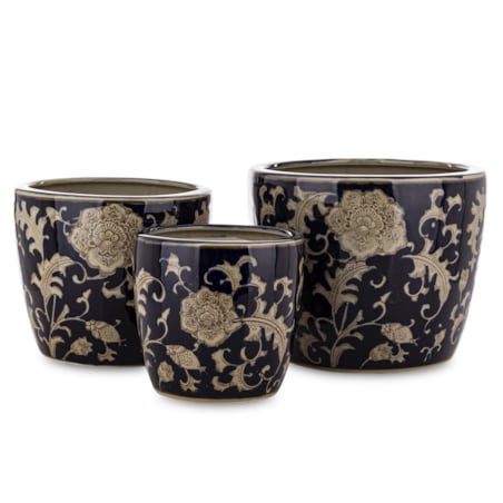 Osłonka 3 szt. ceramiczna 20x26x26 i 18x21x21 i 15x16,5x16,5 cm MARISKA