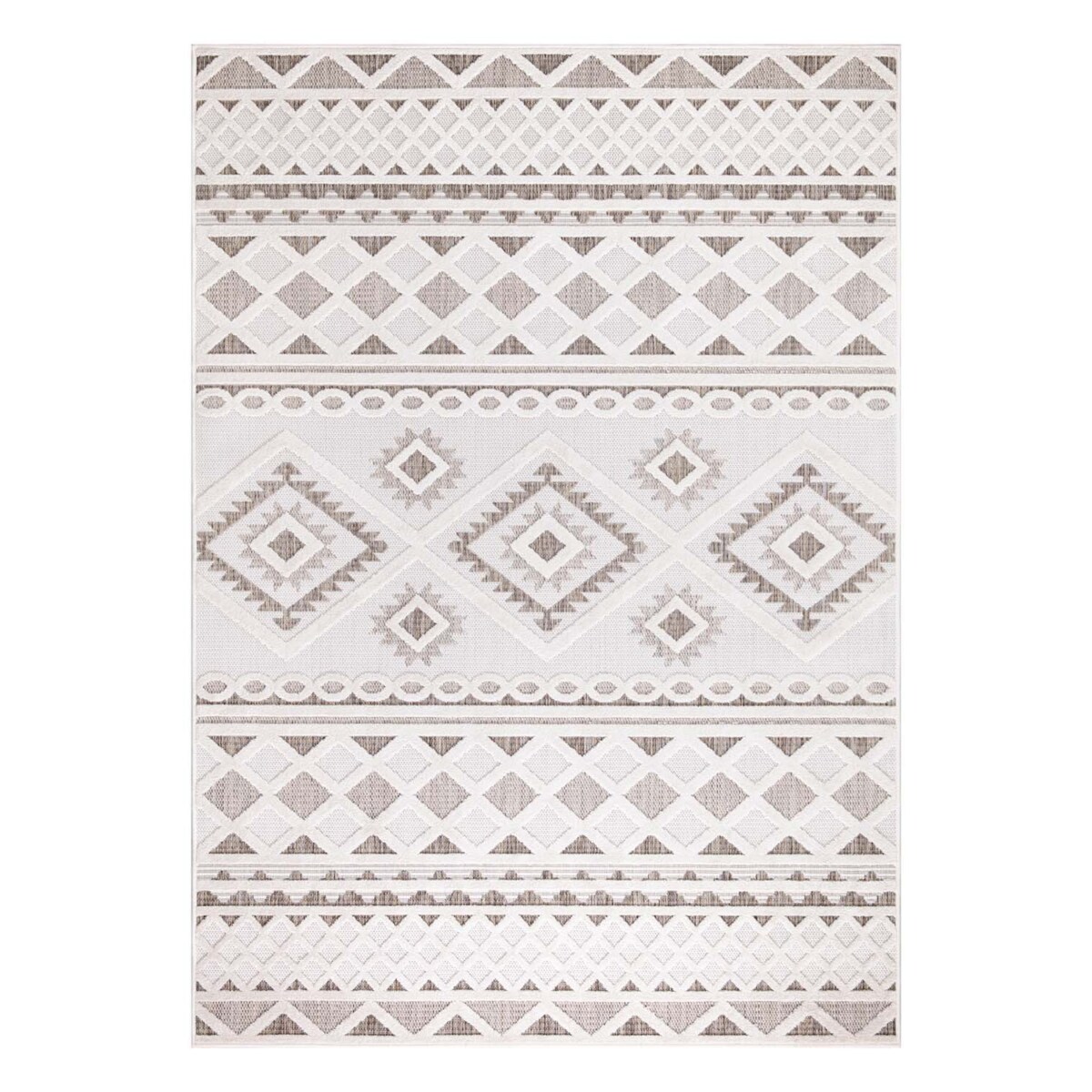 Dywan na zewnątrz i do wnętrz boho Sanori 4350 Krem 80x250
