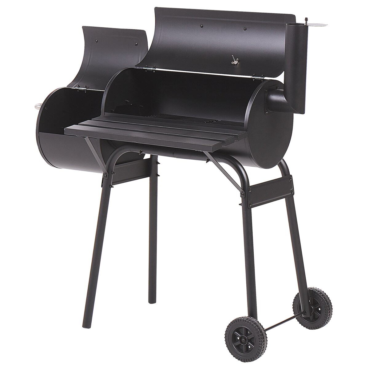 Grill węglowy KATLA Z wędzarnią Metal Czarny