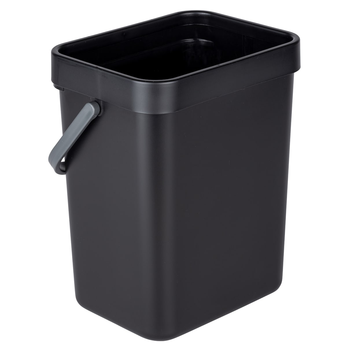 Kosz na odpady bio, 5 L, WENKO, kolor czarny, tworzywo sztuczne
