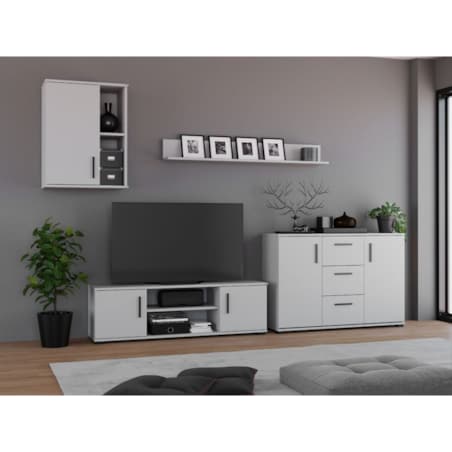 Szafka RTV LOBO 140 biały mat