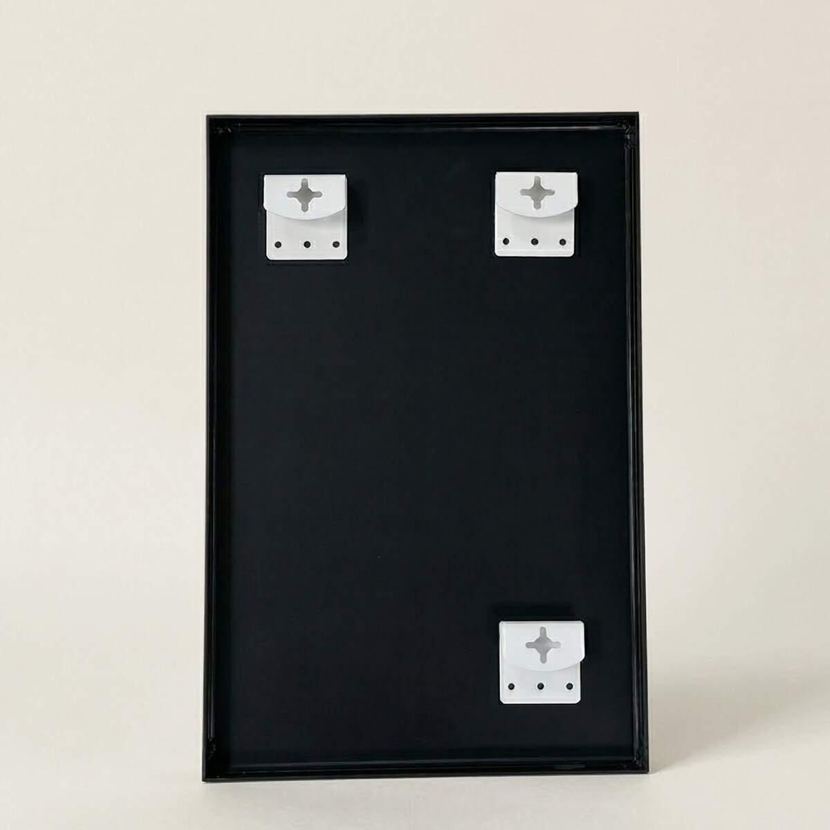 Prostokatne lustro wiszące AXION, 60 x 40 cm, czarne