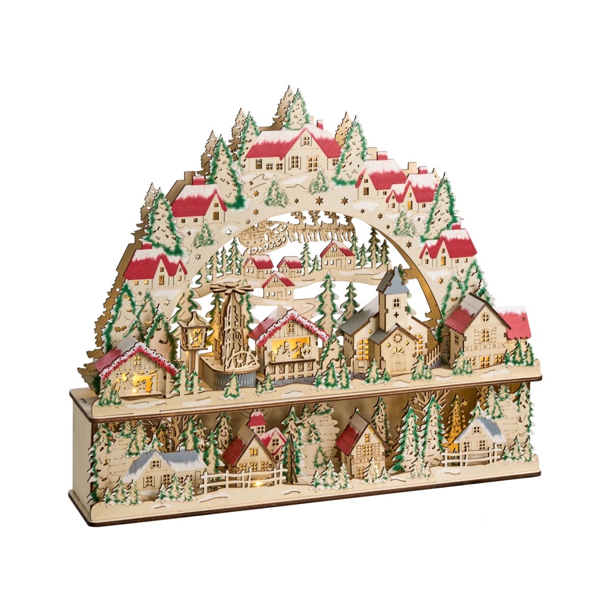 Dekoracja świąteczna LED BOLKESJO 39 cm Jasnobrązowy