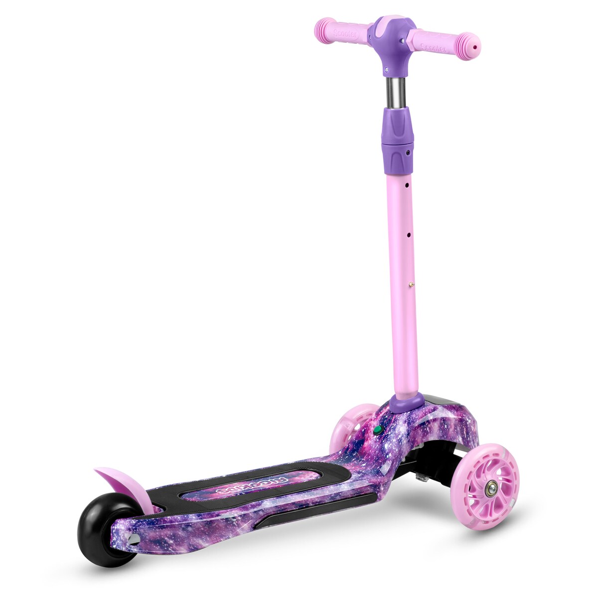 Hulajnoga trójkołowa dla dzieci Ricokids Piko różowo-fioletowa