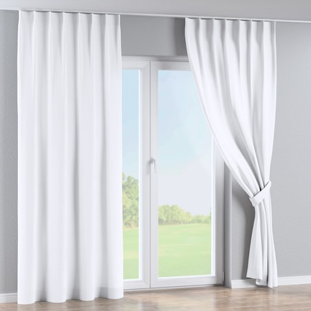 Zasłona na haczykach flex pojedynczych 130x245 śnieżnobiały