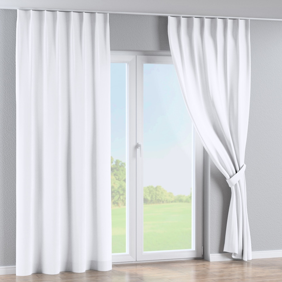 Zasłona na haczykach flex pojedynczych 130x245 śnieżnobiały