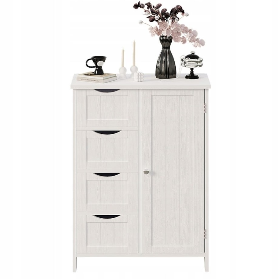 Szafka regał komoda łazienka przedpokój loft 3 szuflady biała wysoka 80 cm