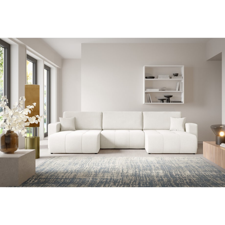 Narożnik MOLINIO U z funkcją spania Kolor: Wind 02