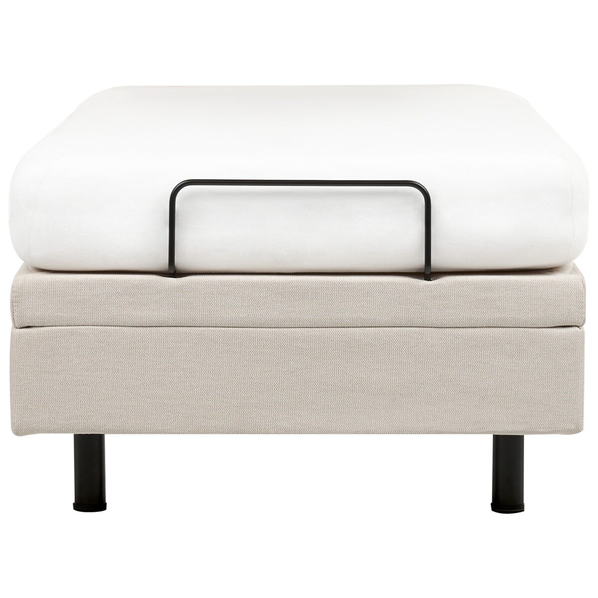 Łóżko regulowane bez zagłówka DUKE II 90 x 200 cm Jasnobeżowy