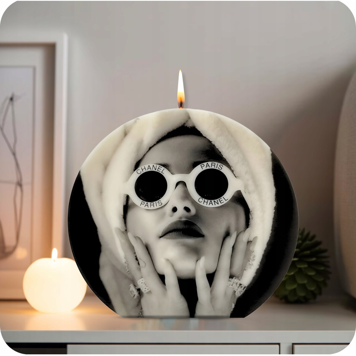 Świeca Rękodzieło Dekoracyjna Sojowa Świeczka na Prezent dla Kobiety Żony