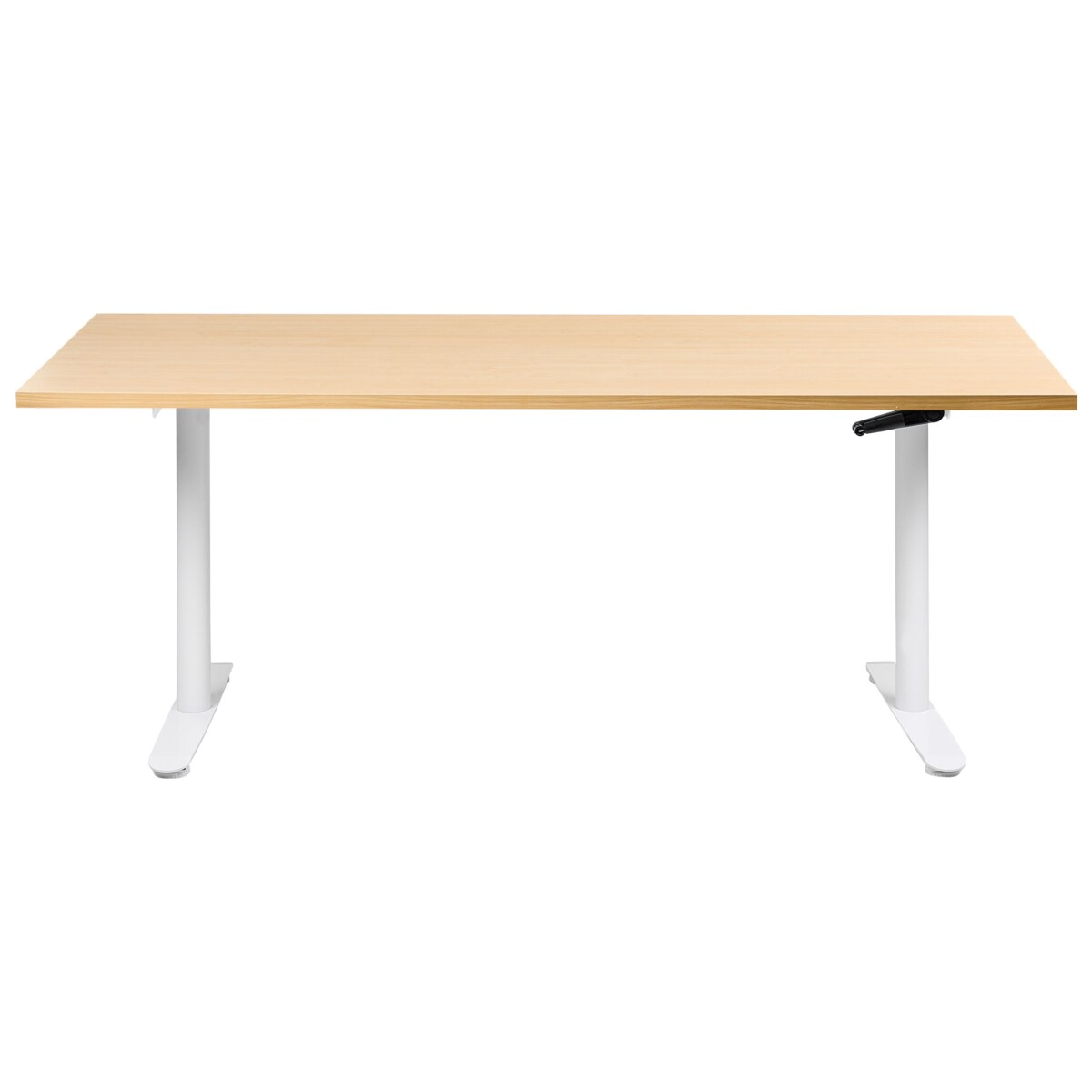 Biurko regulowane manualnie DESTINAS Jasny brąz/ biały 180 cm 72 cm