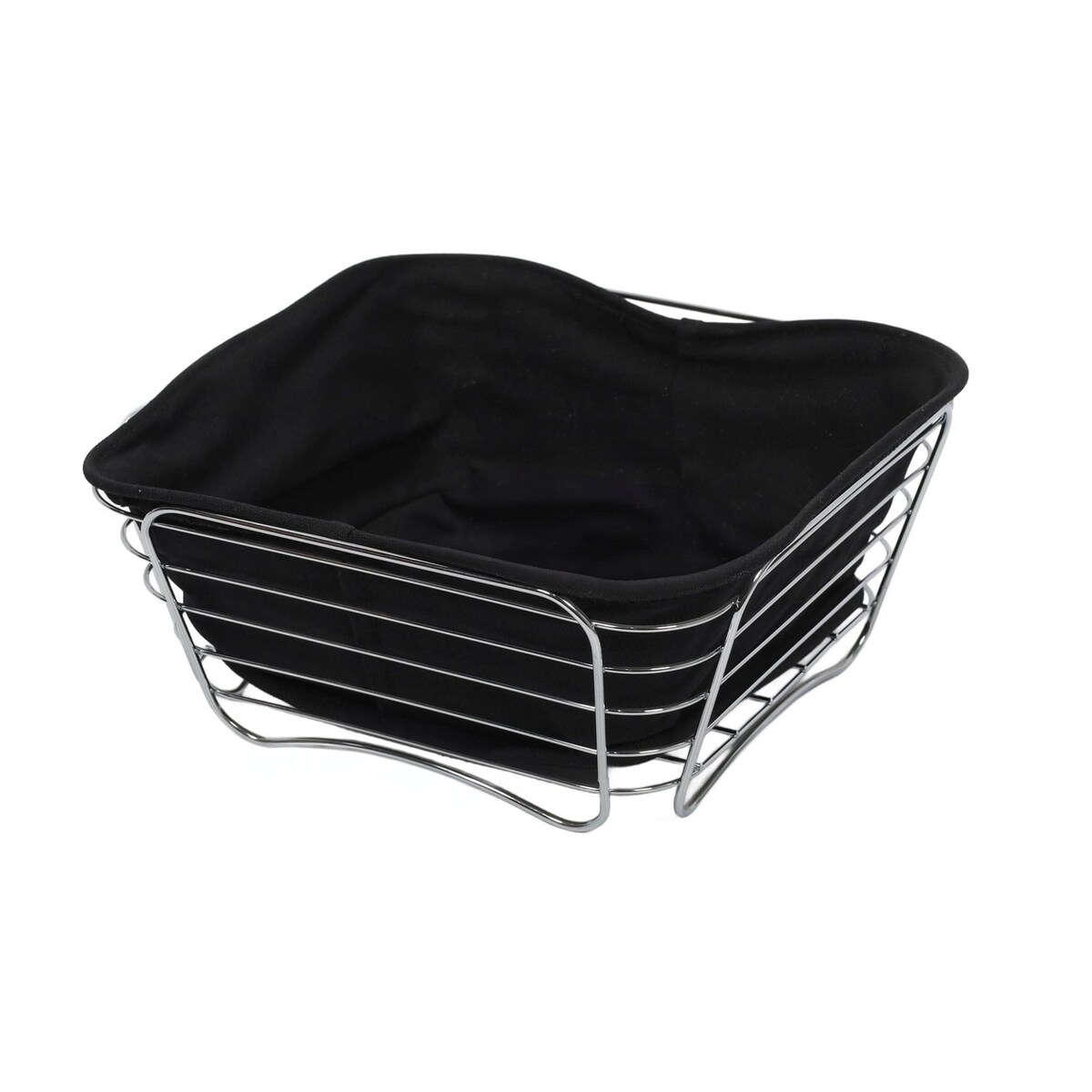 Koszyk metalowy na pieczywo i owoce 11x26x26 cm BLACKY-2 czarny