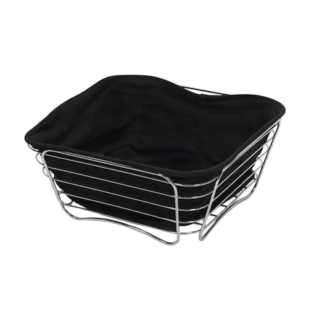 Koszyk metalowy na pieczywo i owoce 11x26x26 cm BLACKY-2 czarny