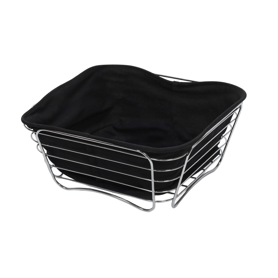 Koszyk metalowy na pieczywo i owoce 11x26x26 cm BLACKY-2 czarny