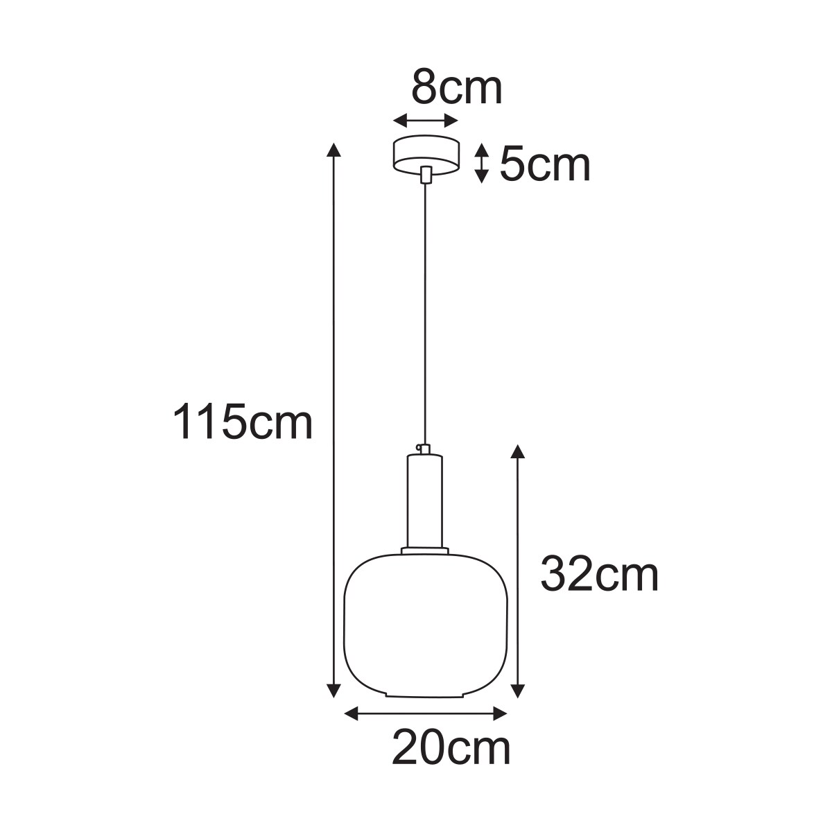 Lampa wisząca K-5871 z serii FABIO