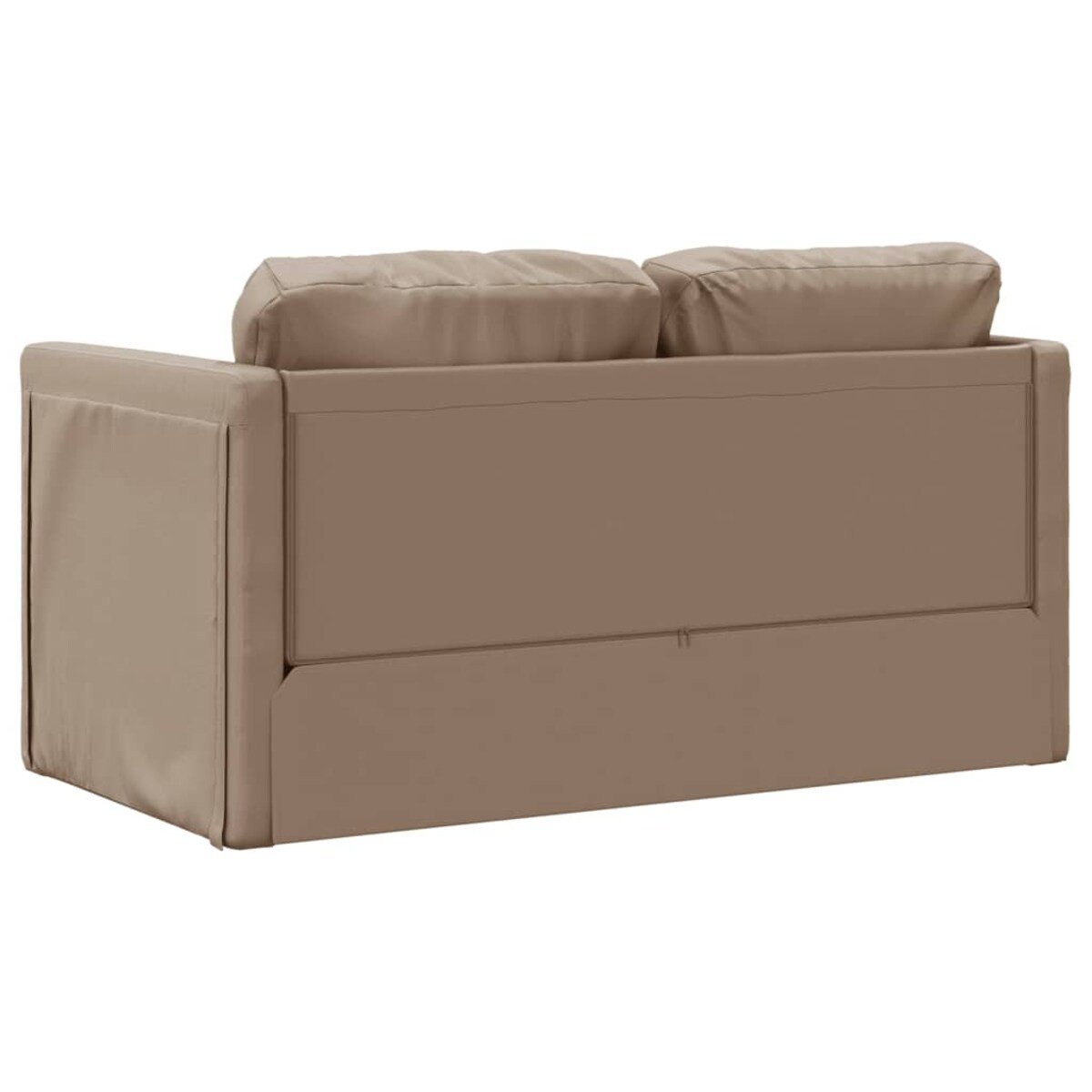 vidaXL Sofa podłogowa 2-w-1, cappuccino, 112x174x55 cm, sztuczna skóra
