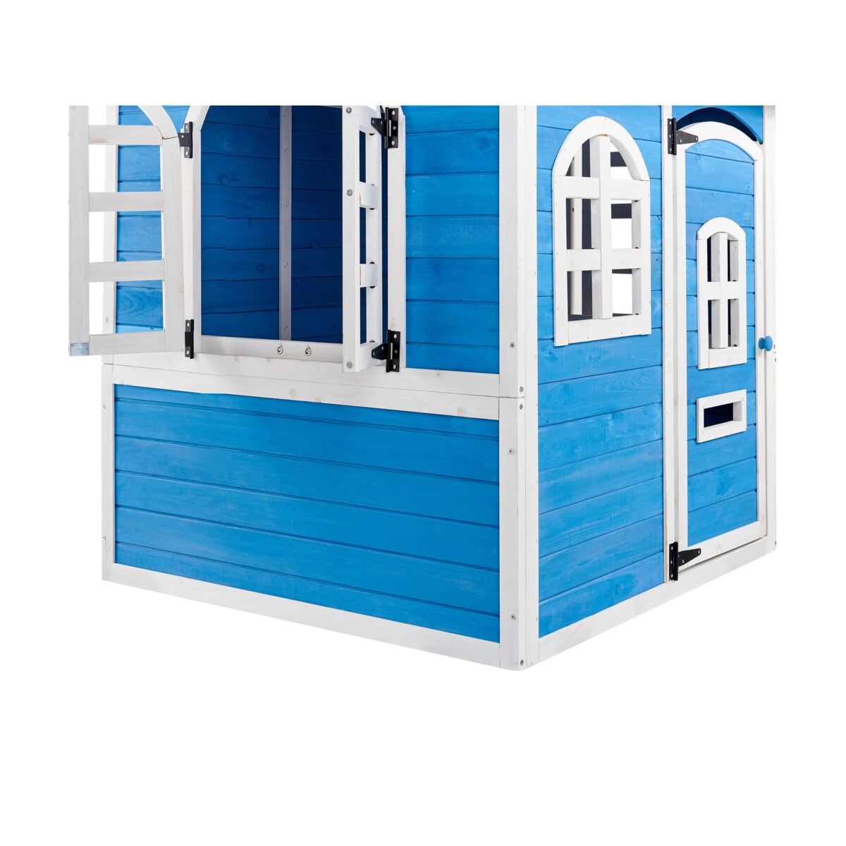 Domek ogrodowy dla dzieci drewniany niebieski KOKKONI