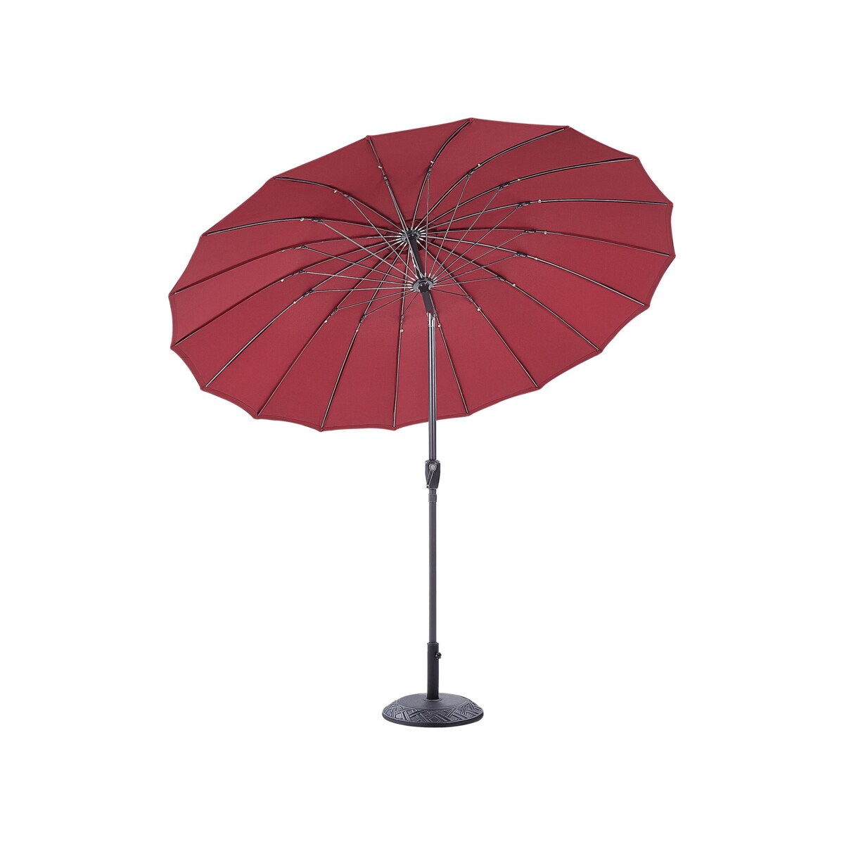 Parasol ogrodowy ⌀ 255 cm czerwony BAIA