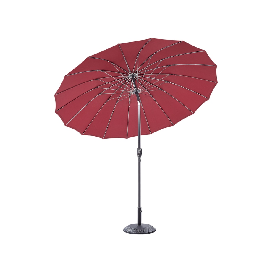 Parasol ogrodowy ⌀ 255 cm czerwony BAIA