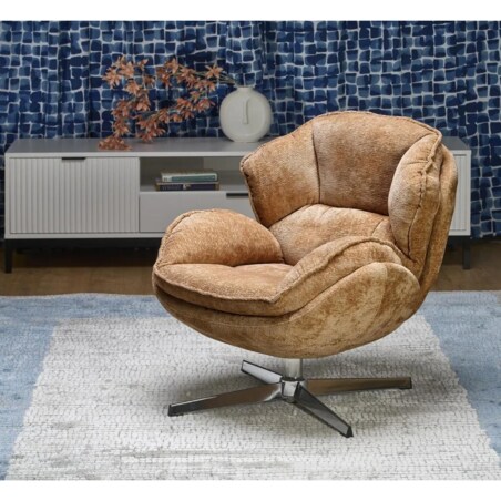 Fotel tapicerowany GUIDO musztardowy