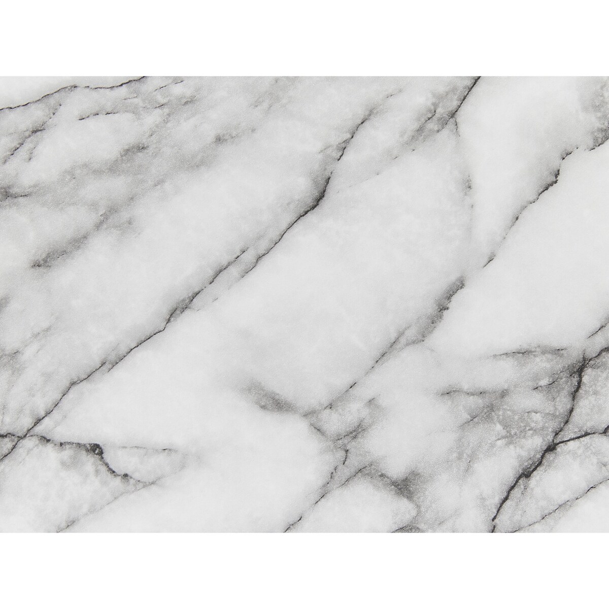 Stół do jadalni okrągły ⌀ 90 cm efekt marmuru biało-złoty BOCA