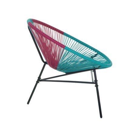 Krzesło z technorattanu różowo-niebieskie ACAPULCO