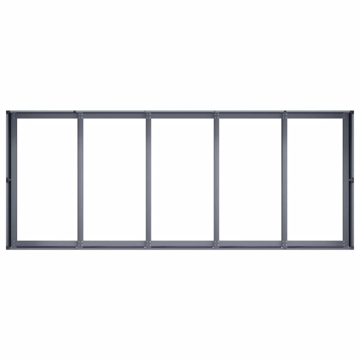 vidaXL Doniczka Antracyt 200x80x40 cm Stal