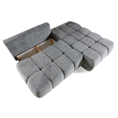 Narożnik Prawostronny ARON bez podłokietników z funkcją spania