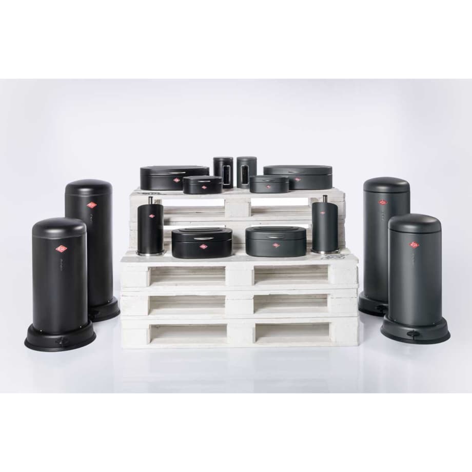 Pojemnik z okienkiem 2l CL czarny MATT Wesco