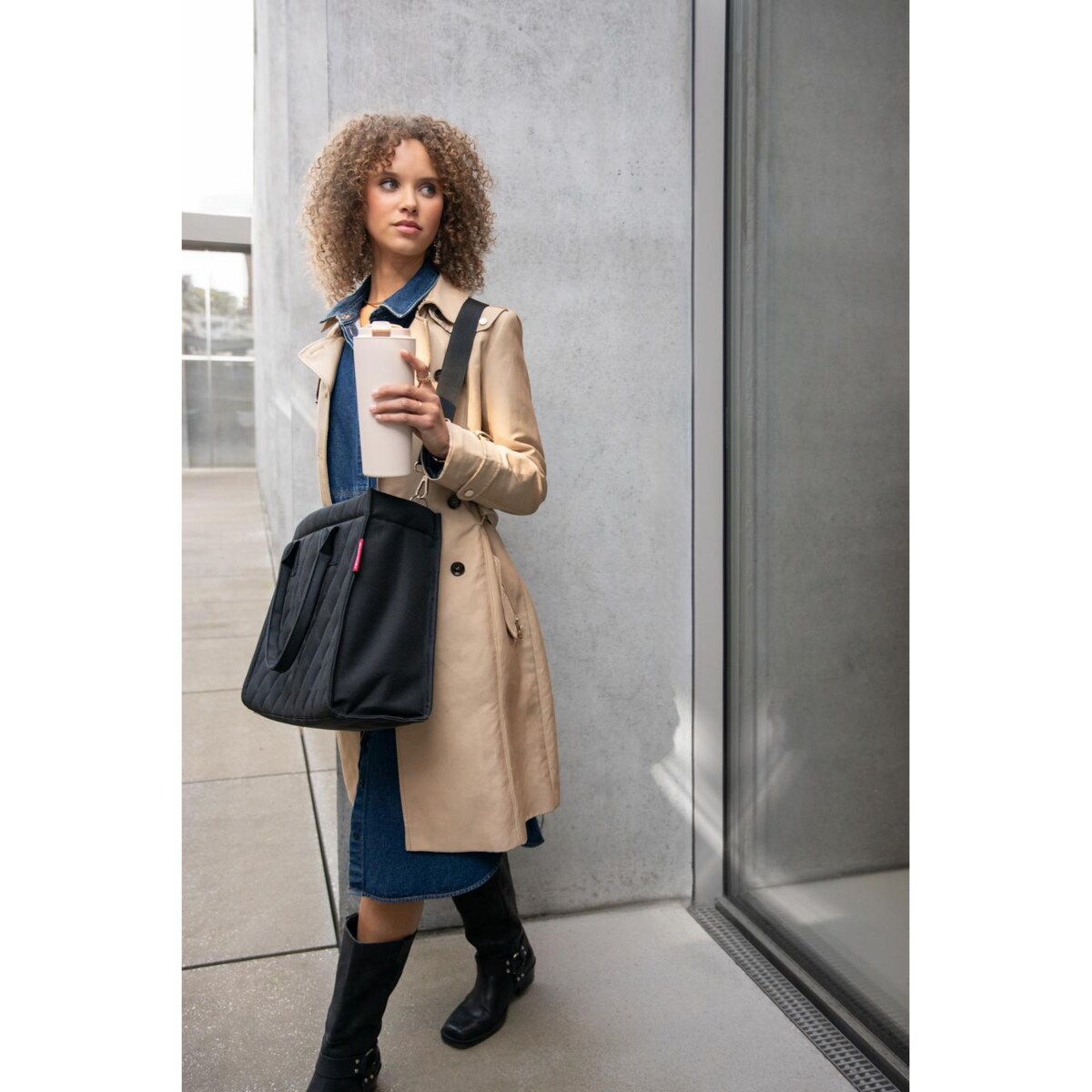 Torba DAILY SHOPPER BUSINESS, rhombus black