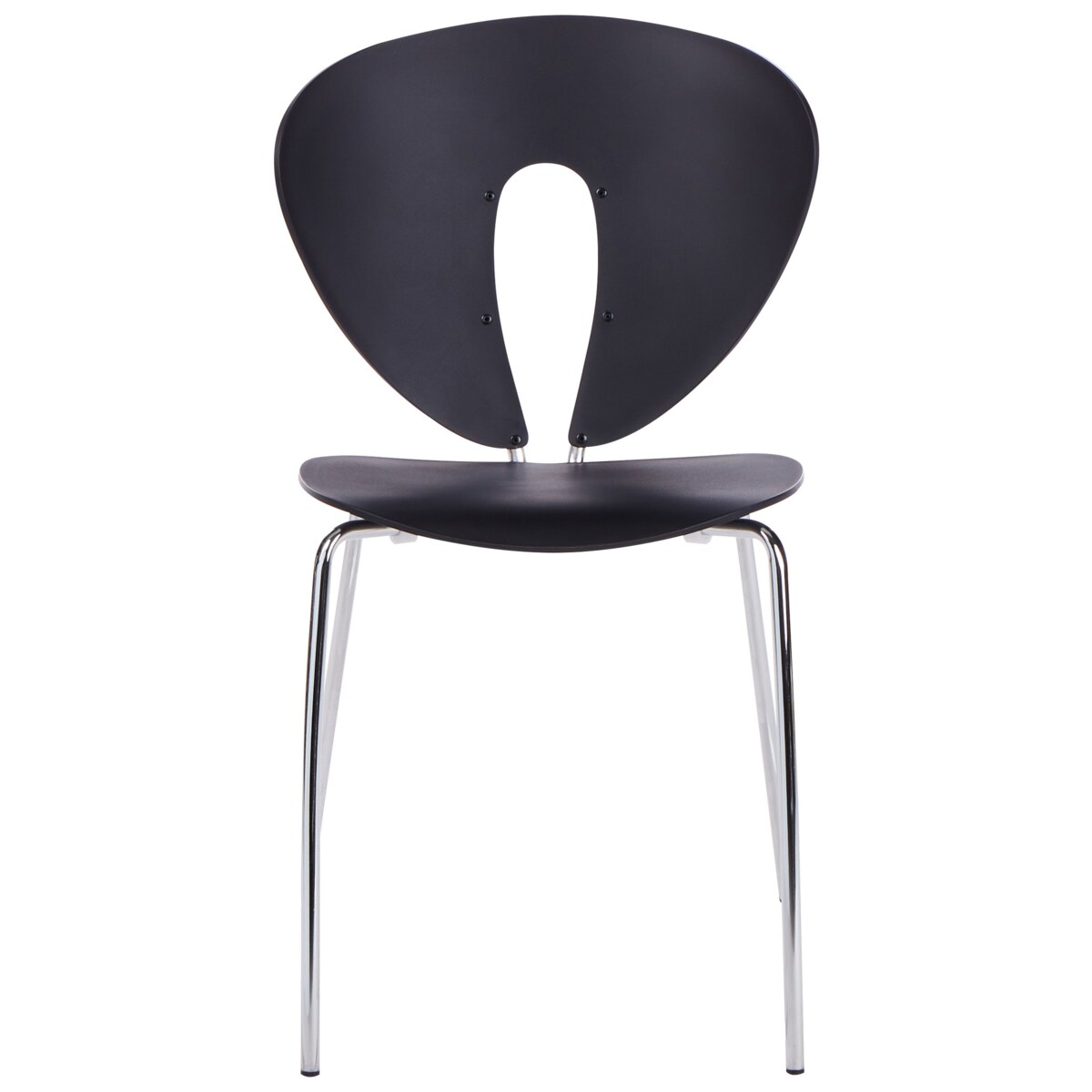 Krzesło do jadalni Zestaw 2 Czarny TRACY