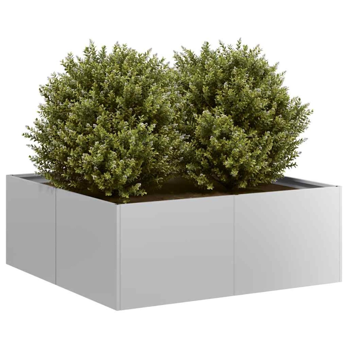 vidaXL Doniczka 80x80x30 cm Stal ocynkowana