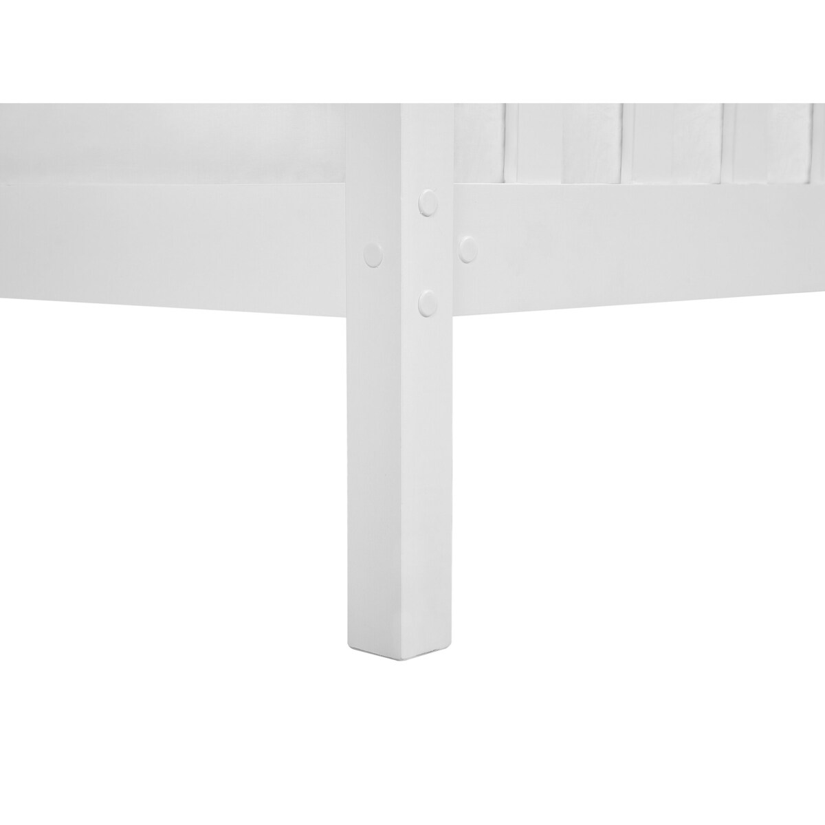 Łóżko drewniane 160 x 200 cm białe GIVERNY