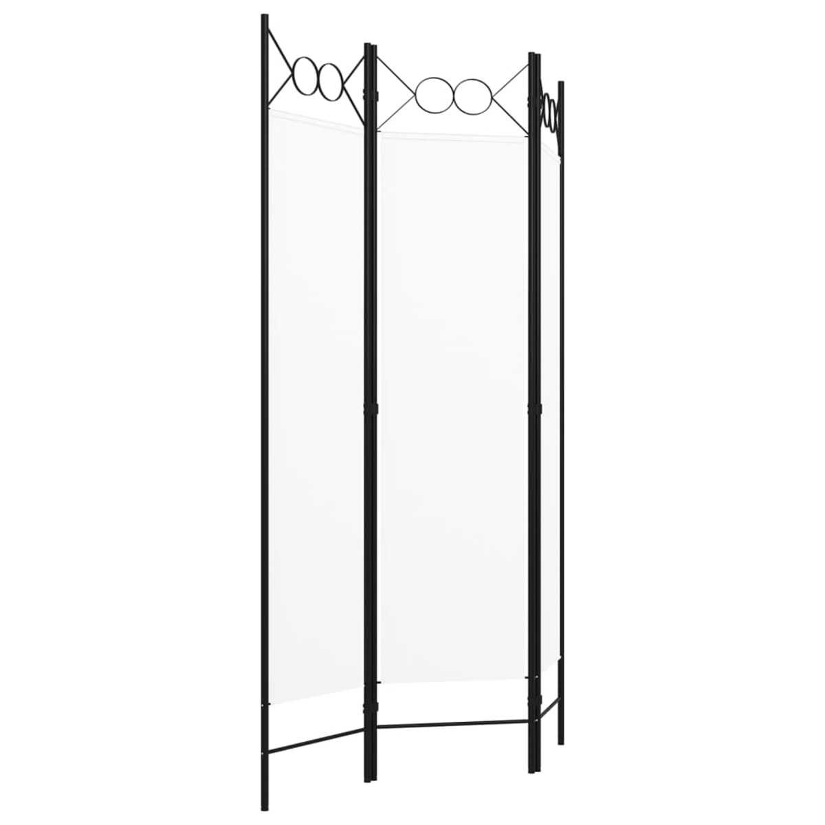 vidaXL Parawan 3-panelowy, biały, 120 x 180 cm