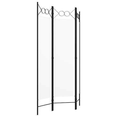 vidaXL Parawan 3-panelowy, biały, 120 x 180 cm