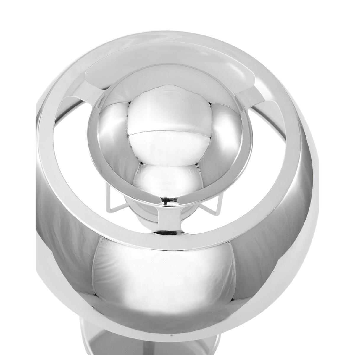 Lampa stołowa metalowa srebrna SENETTE