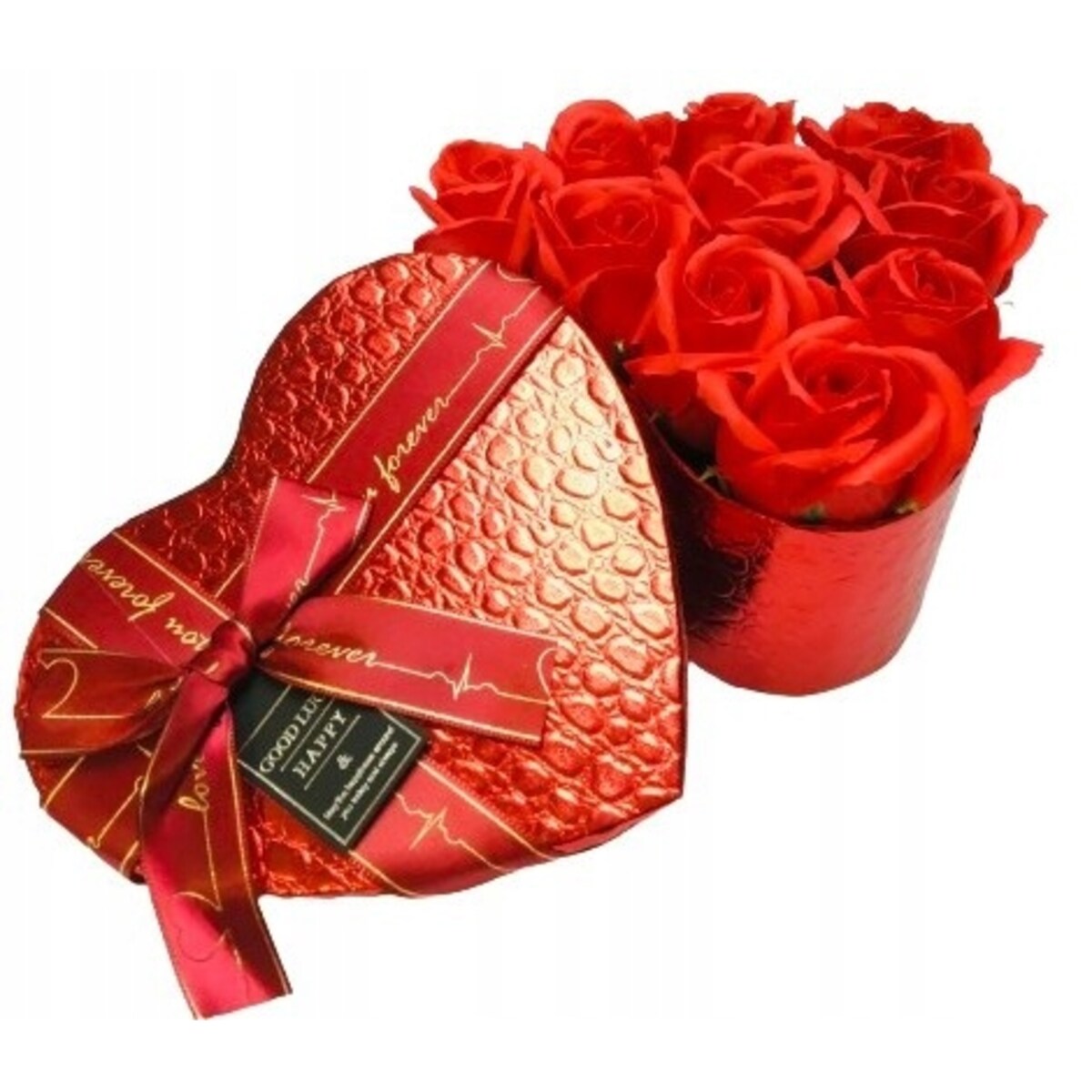 WALENTYNKI UPOMINEK dla KOBIET UKOCHANEJ flower box MYDLANE pachnące kwiaty