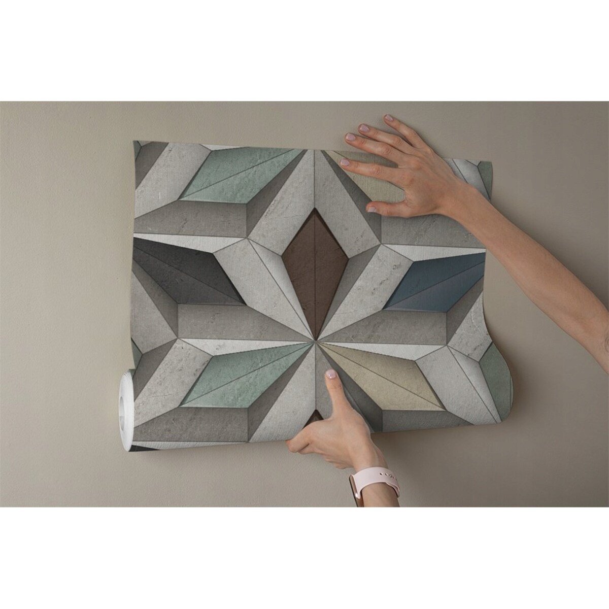 Fototapeta Wielokolorowy Wzor Plytek Sciennych Do Sypialni Salonu 250X175