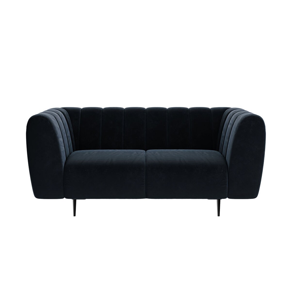 Shel Sofa 2-osobowa - ciemnoniebieska