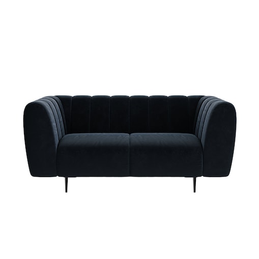 Shel Sofa 2-osobowa - ciemnoniebieska