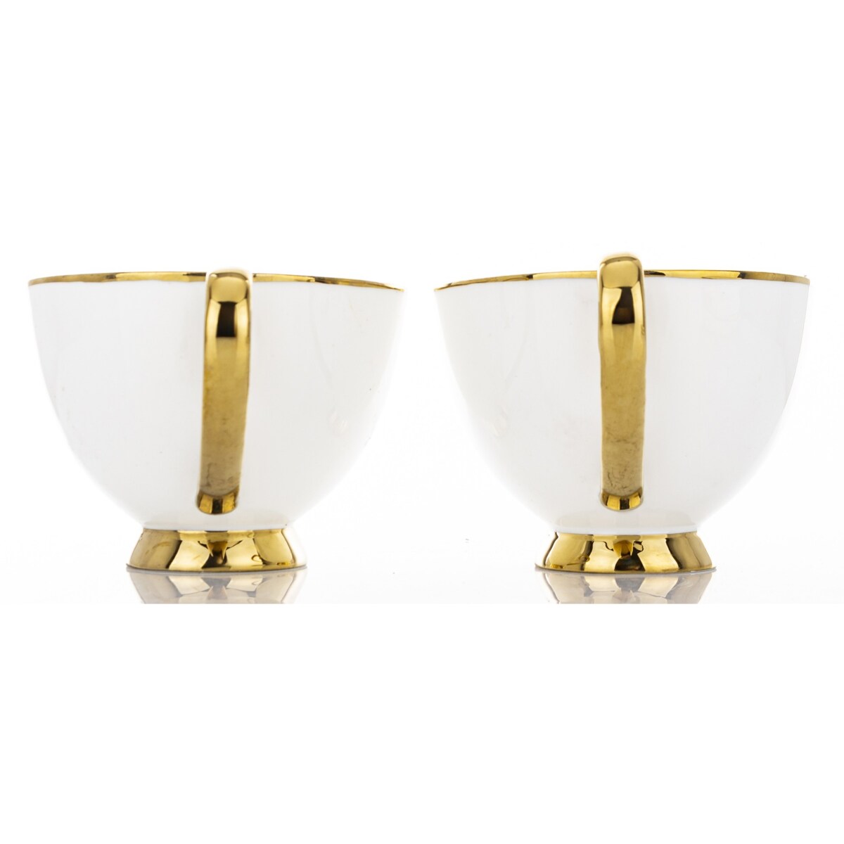 Komplet 2 filiżanek porcelanowych 250 ml ze spodeczkiem MARISCA