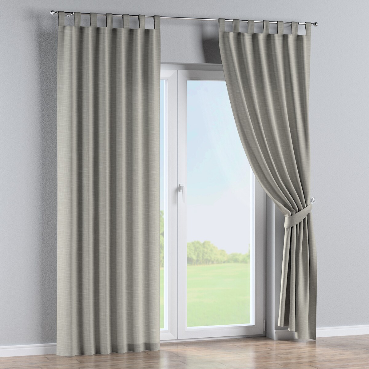 Zasłona na szelkach 1 szt. 130x260 beżowy