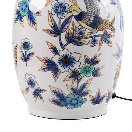 Lampa stołowa SUNJA Porcelana Biały/ niebieski