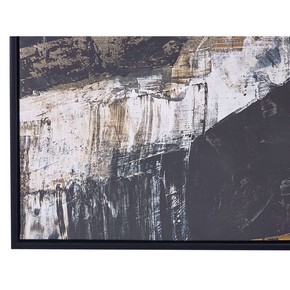 Obraz na płótnie STATTE Motyw abstrakcyjny 63 x 93 cm Czarny